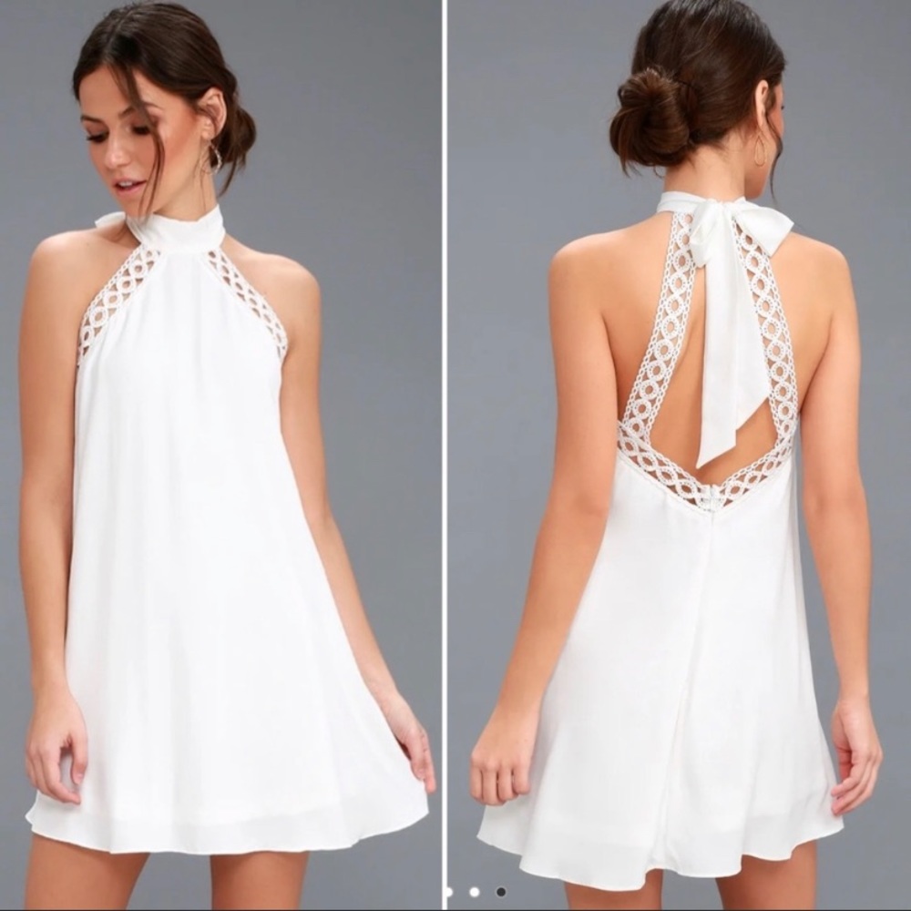 Lulus white mini dress - worn once